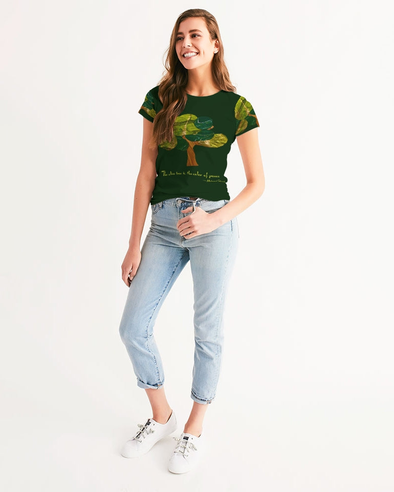 The Olive Tree is the Color of Peace T shirt Women's All-Over Print Tee