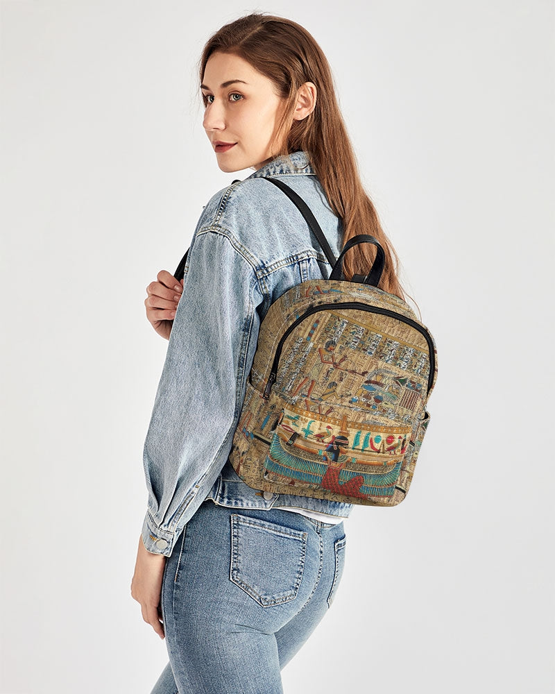 Walk like an Egyptian Mini Canvas Backpack