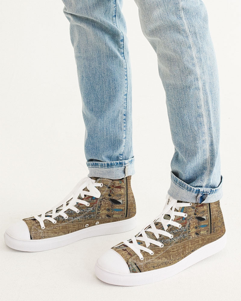 Walk like an Egyptian Men's Hightop Canvas Shoe