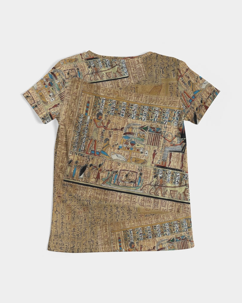 Walk like an Egyptian Women's All-Over Print V-Neck Tee