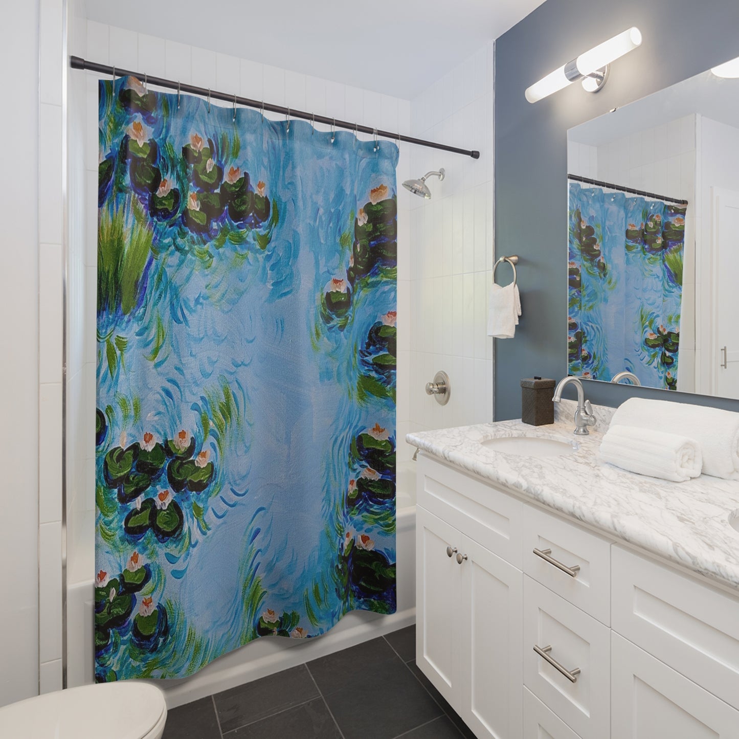 Water Lillies Shower Curtain