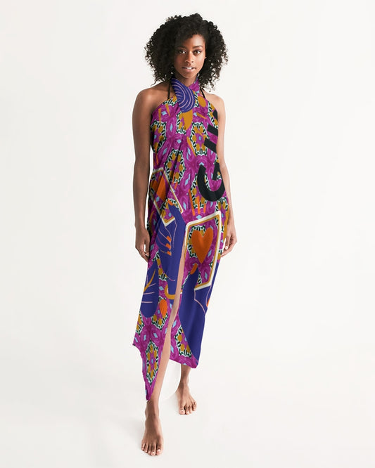 Give Love All-Over Print Swim Cover Up