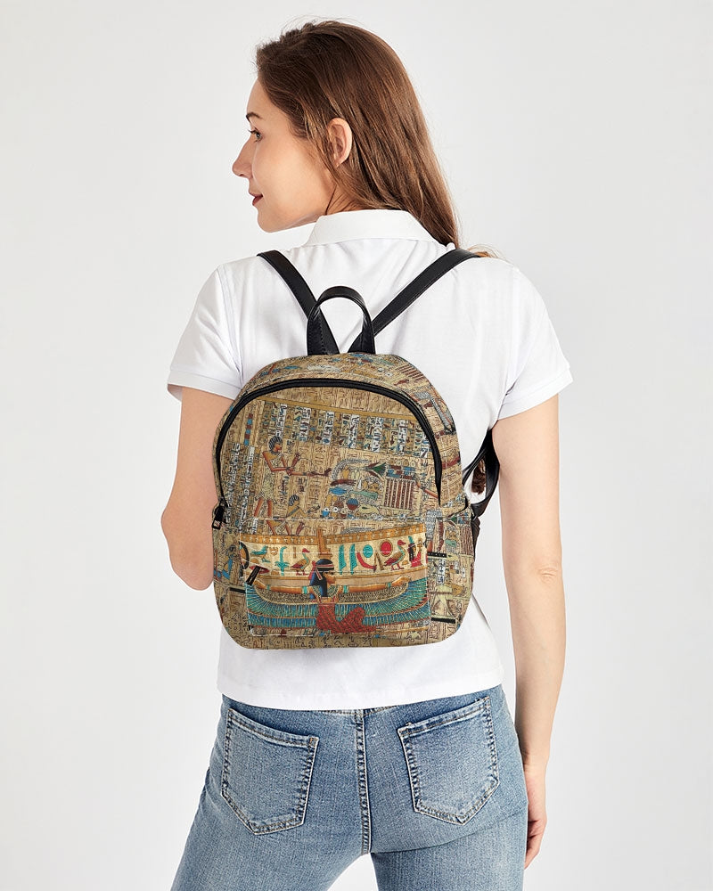 Walk like an Egyptian Mini Canvas Backpack