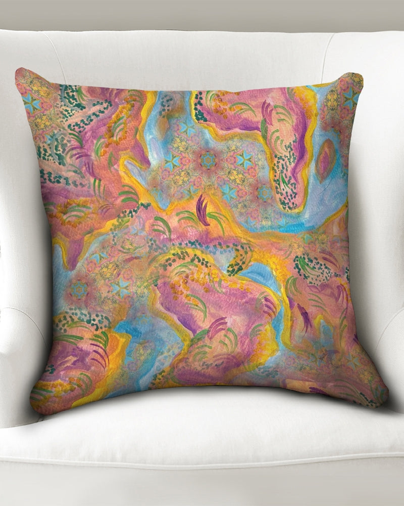 Around the world Throw Pillow Case 20"x20"