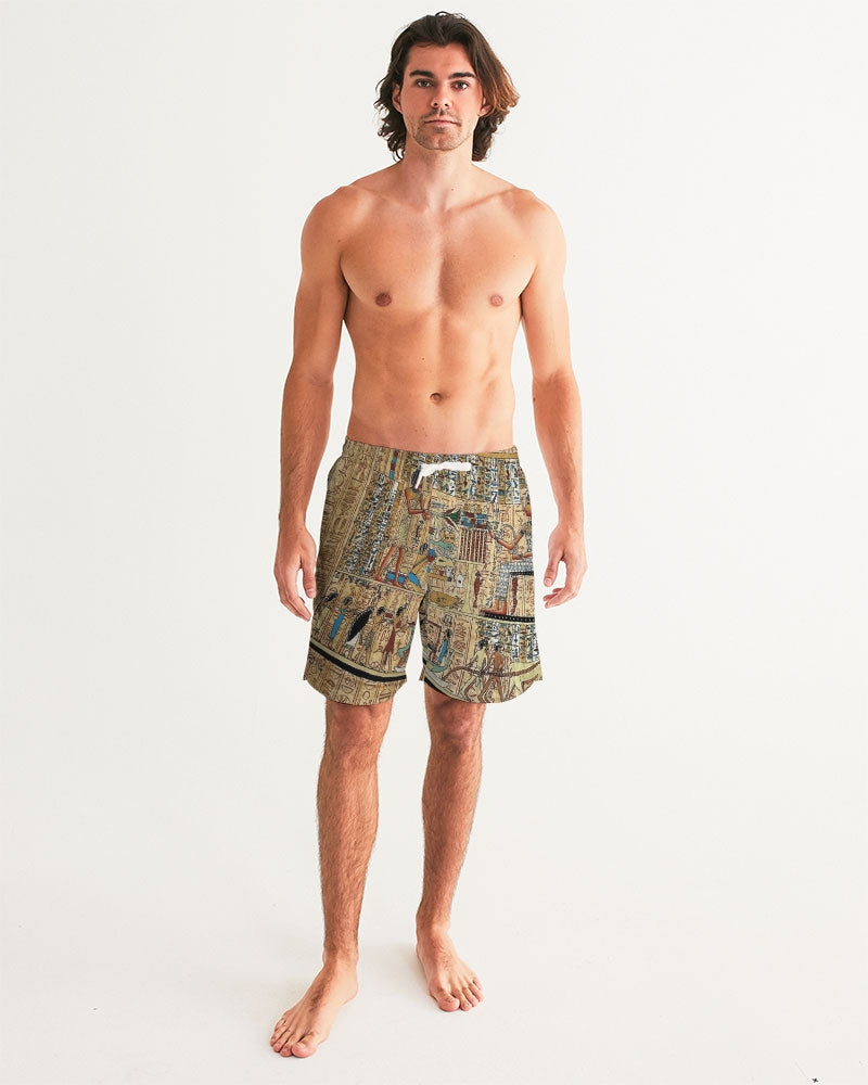 Walk like an Egyptian Men's All-Over Print Swim Trunk