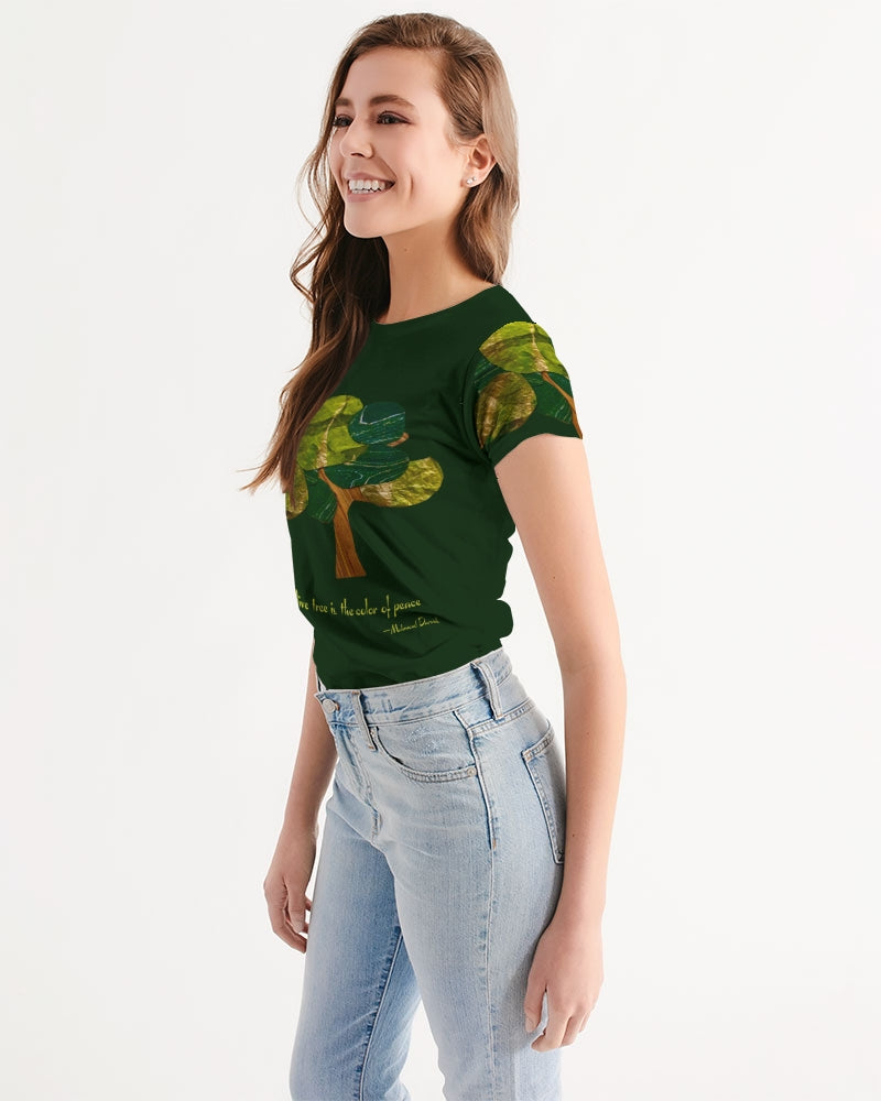 The Olive Tree is the Color of Peace T shirt Women's All-Over Print Tee