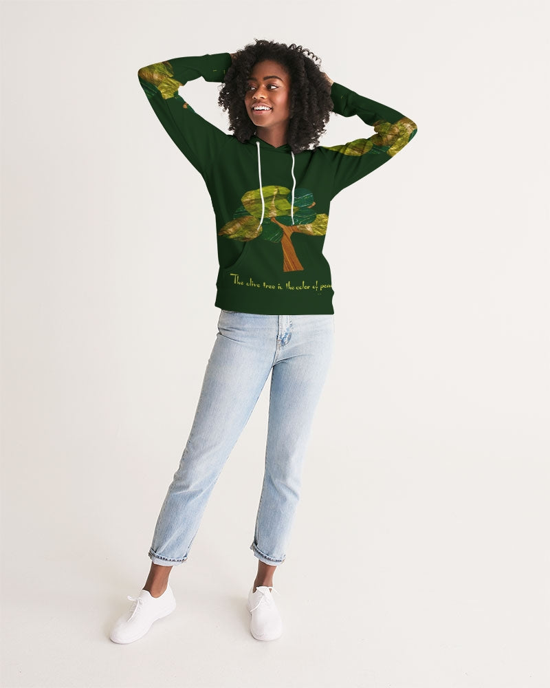 The Olive Tree is the Color of Peace T shirt Women's All-Over Print Hoodie