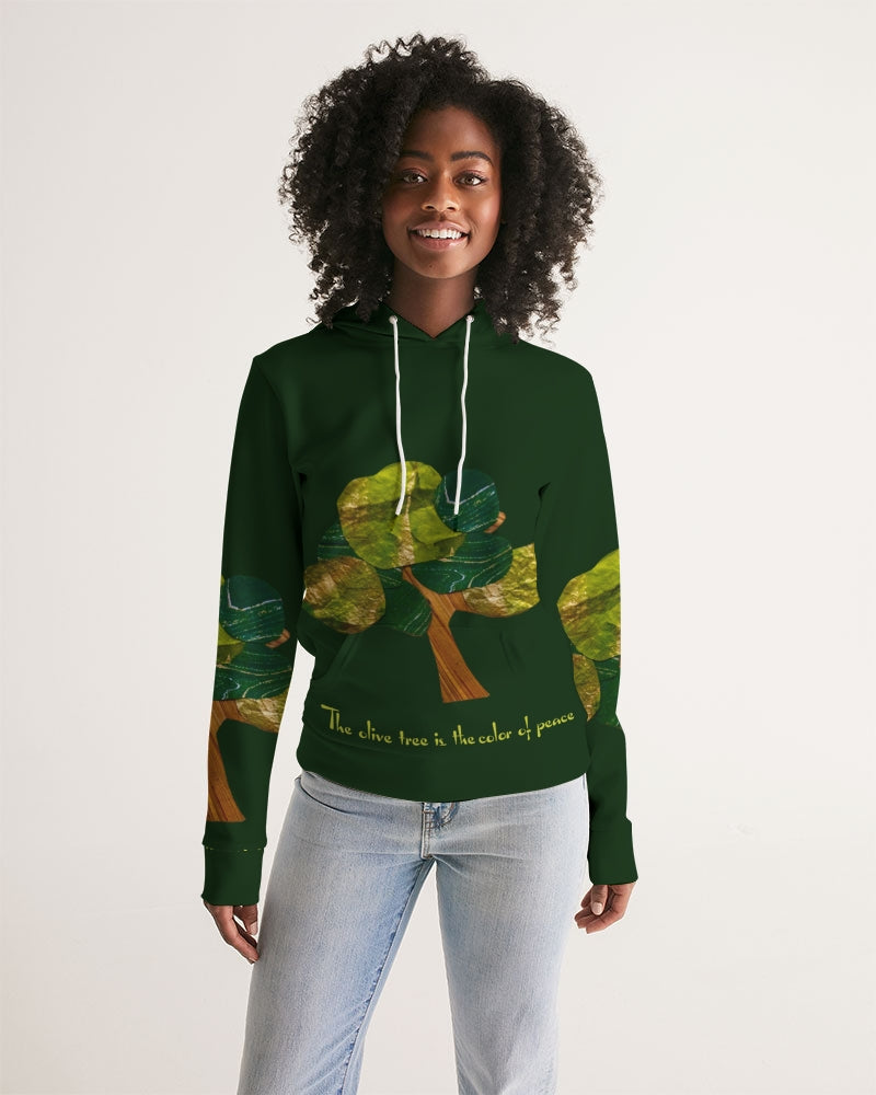 The Olive Tree is the Color of Peace T shirt Women's All-Over Print Hoodie