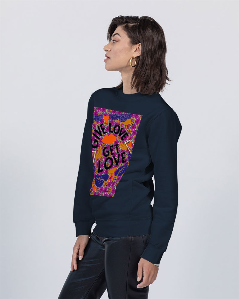 Give Love Unisex Premium Crewneck Sweatshirt | Lane Seven