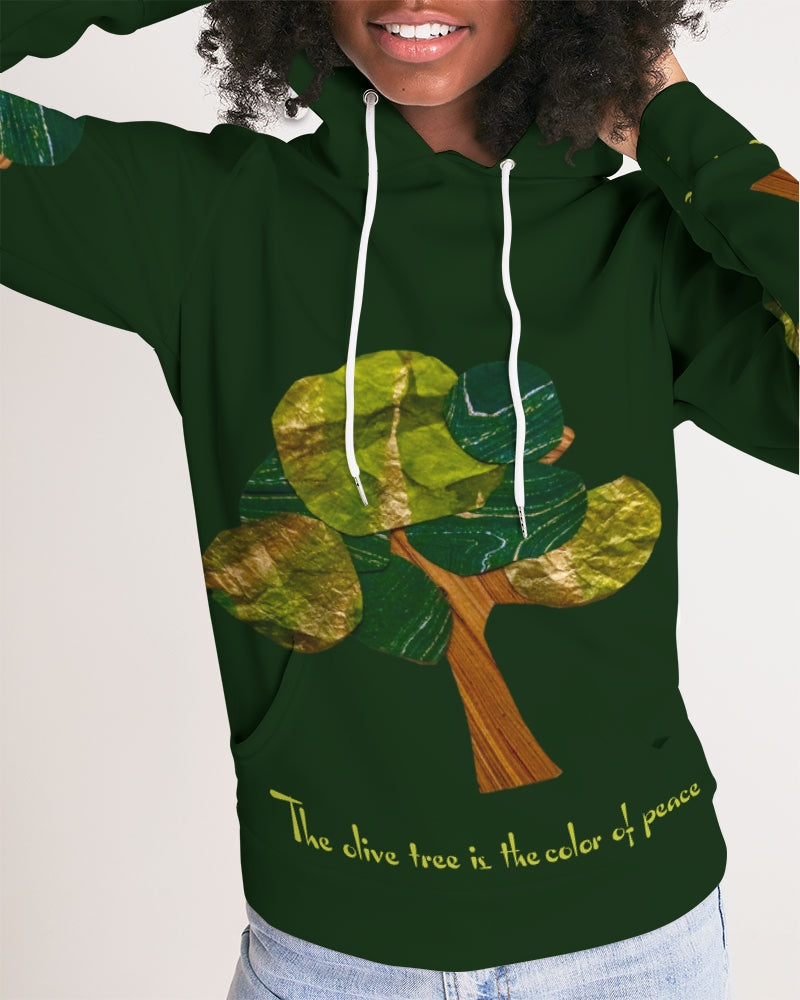 The Olive Tree is the Color of Peace T shirt Women's All-Over Print Hoodie