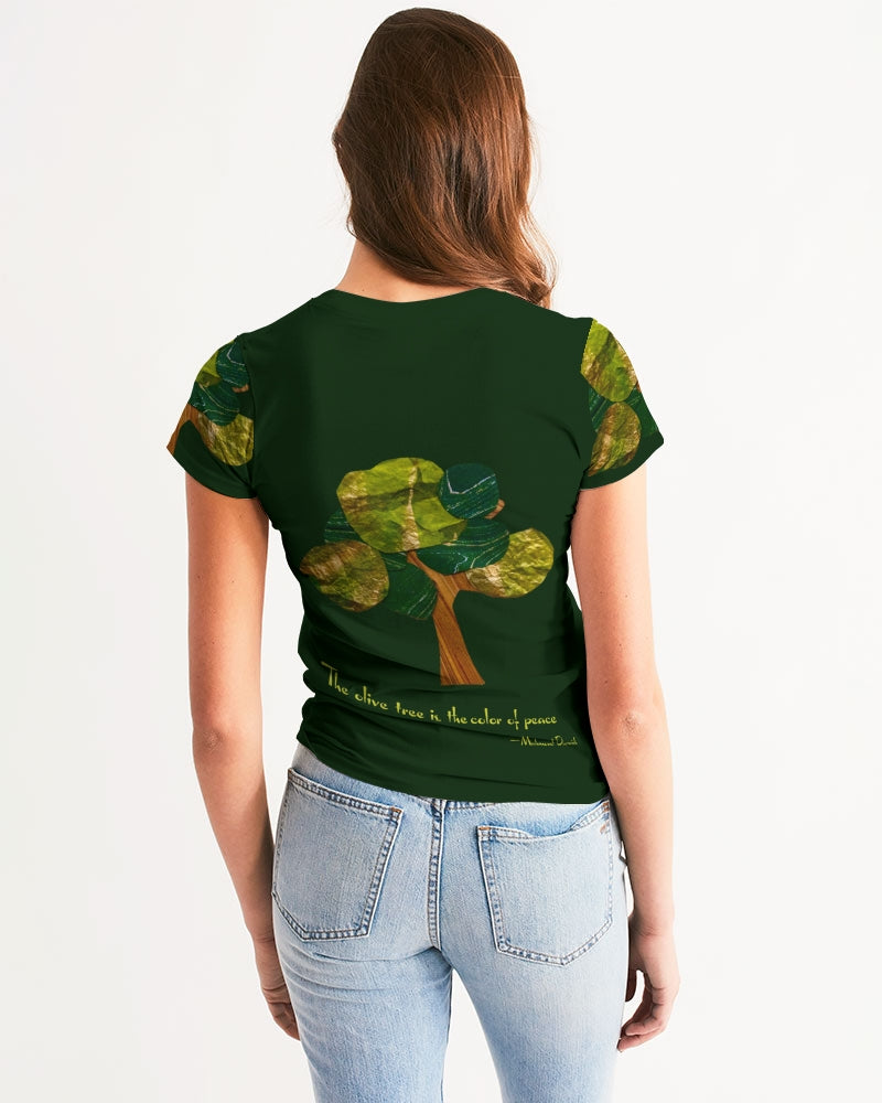 The Olive Tree is the Color of Peace T shirt Women's All-Over Print Tee