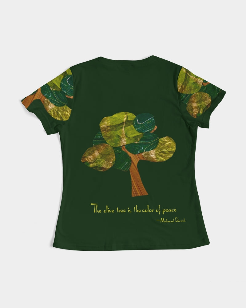 The Olive Tree is the Color of Peace T shirt Women's All-Over Print Tee