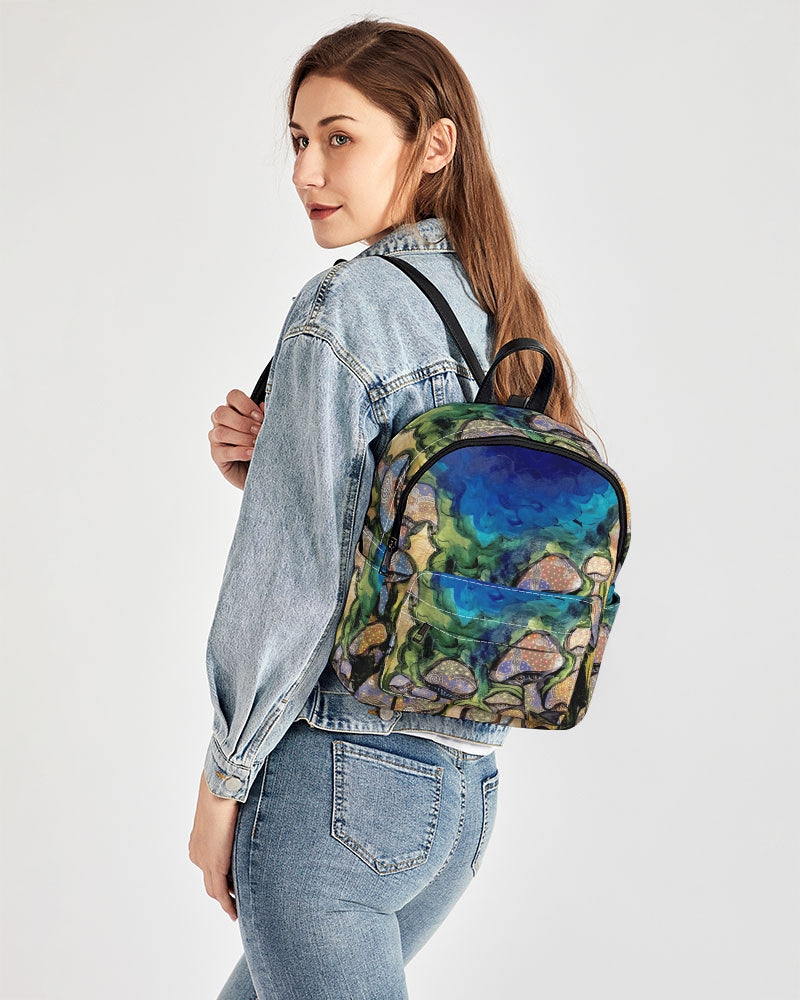 Mushrooms are Magic! Mini Canvas Backpack