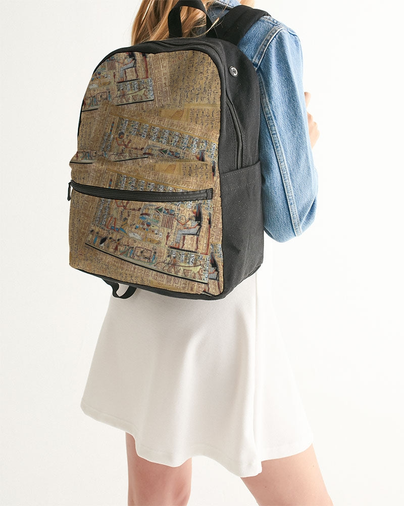 Walk like an Egyptian Small Canvas Backpack