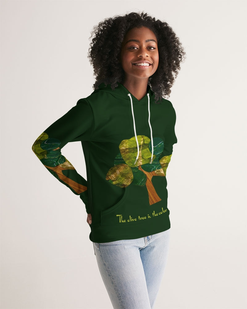 The Olive Tree is the Color of Peace T shirt Women's All-Over Print Hoodie