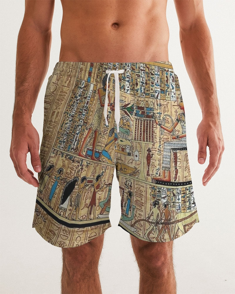 Walk like an Egyptian Men's All-Over Print Swim Trunk