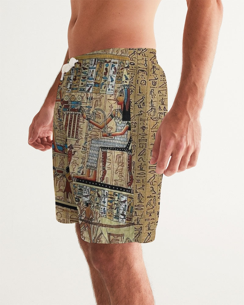 Walk like an Egyptian Men's All-Over Print Swim Trunk