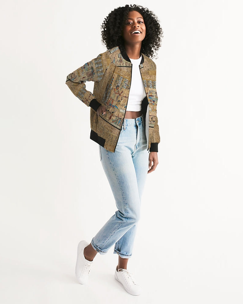Walk like an Egyptian Women's All-Over Print Bomber Jacket