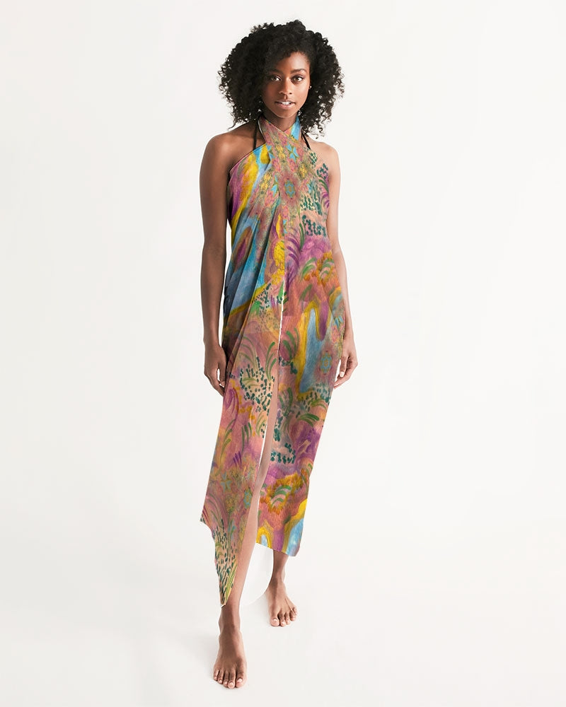 Around the world All-Over Print Swim Cover Up