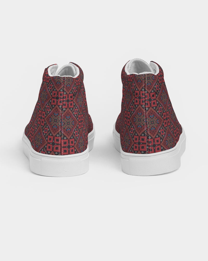 Palestinian @ Heart Men's Hightop Canvas Shoe