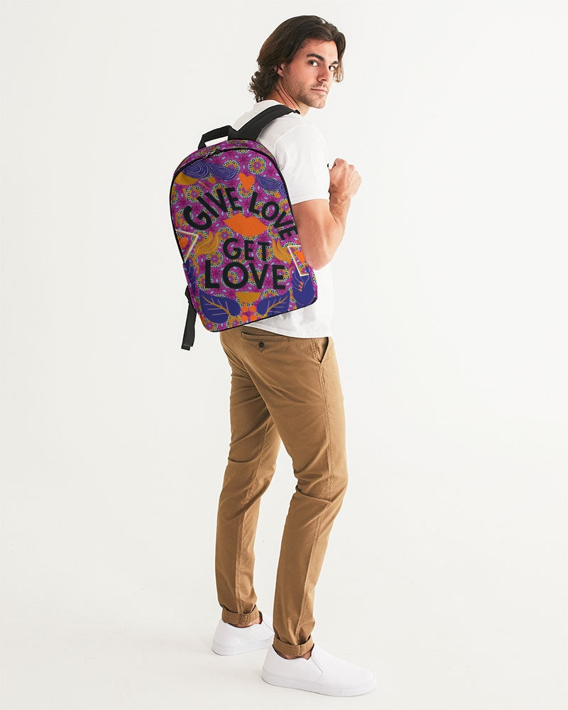 Give Love Large Backpack
