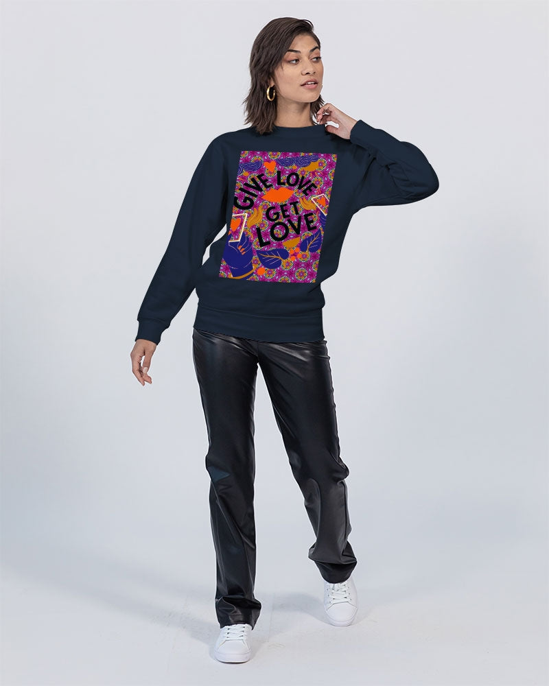 Give Love Unisex Premium Crewneck Sweatshirt | Lane Seven