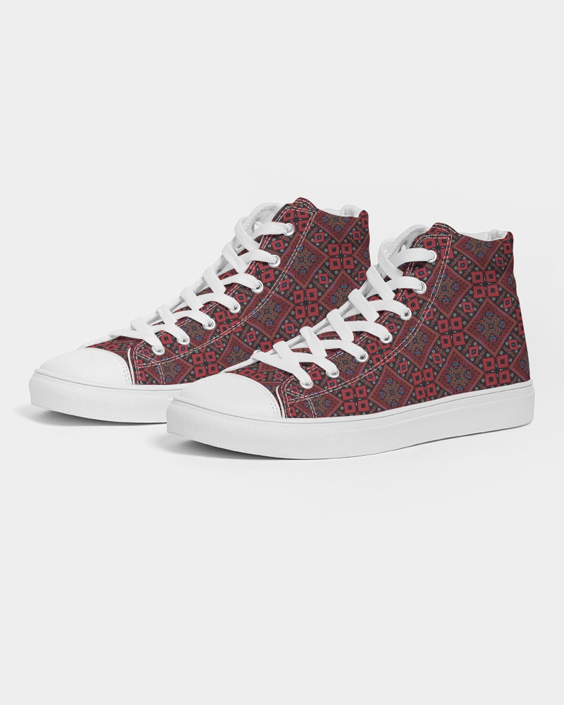 Palestinian @ Heart Men's Hightop Canvas Shoe