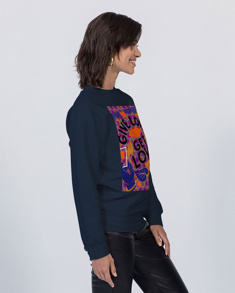 Give Love Unisex Premium Crewneck Sweatshirt | Lane Seven