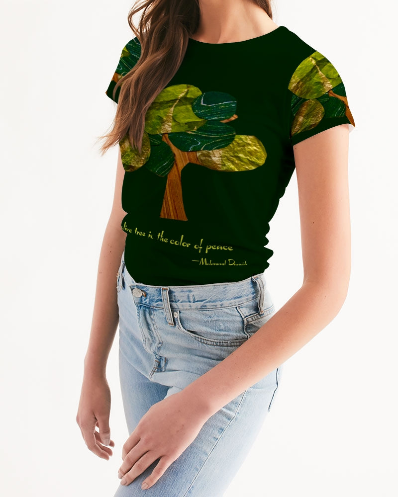 The Olive Tree is the Color of Peace T shirt Women's All-Over Print Tee