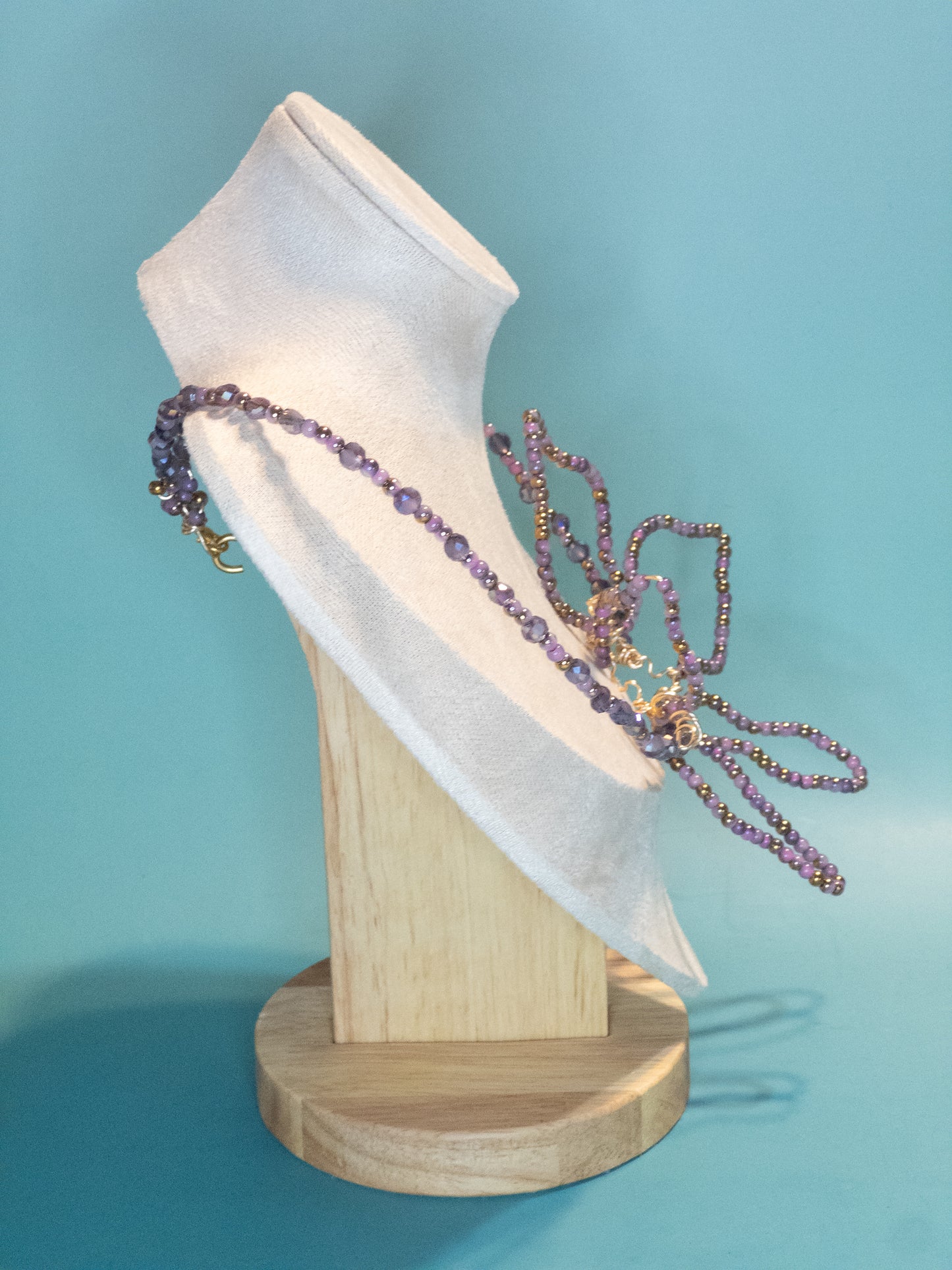 Lavender Orchid Necklace
