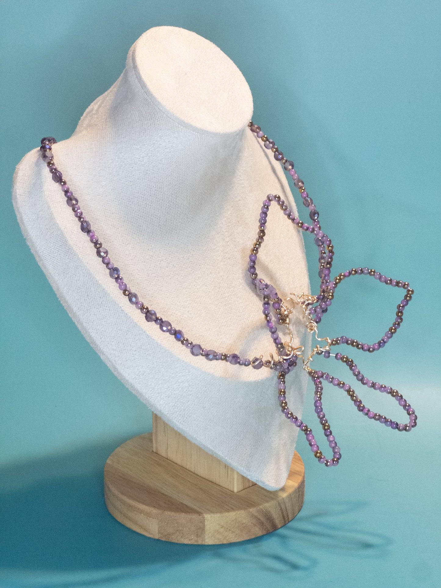Lavender Orchid Necklace