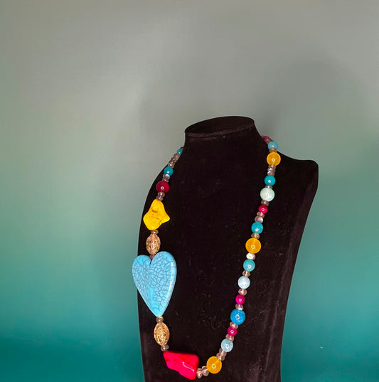 Playful Heart Necklace