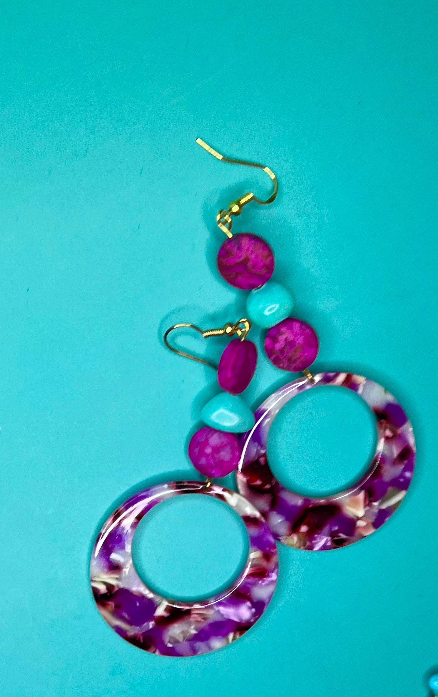 Pops of Pink Statement Earrings