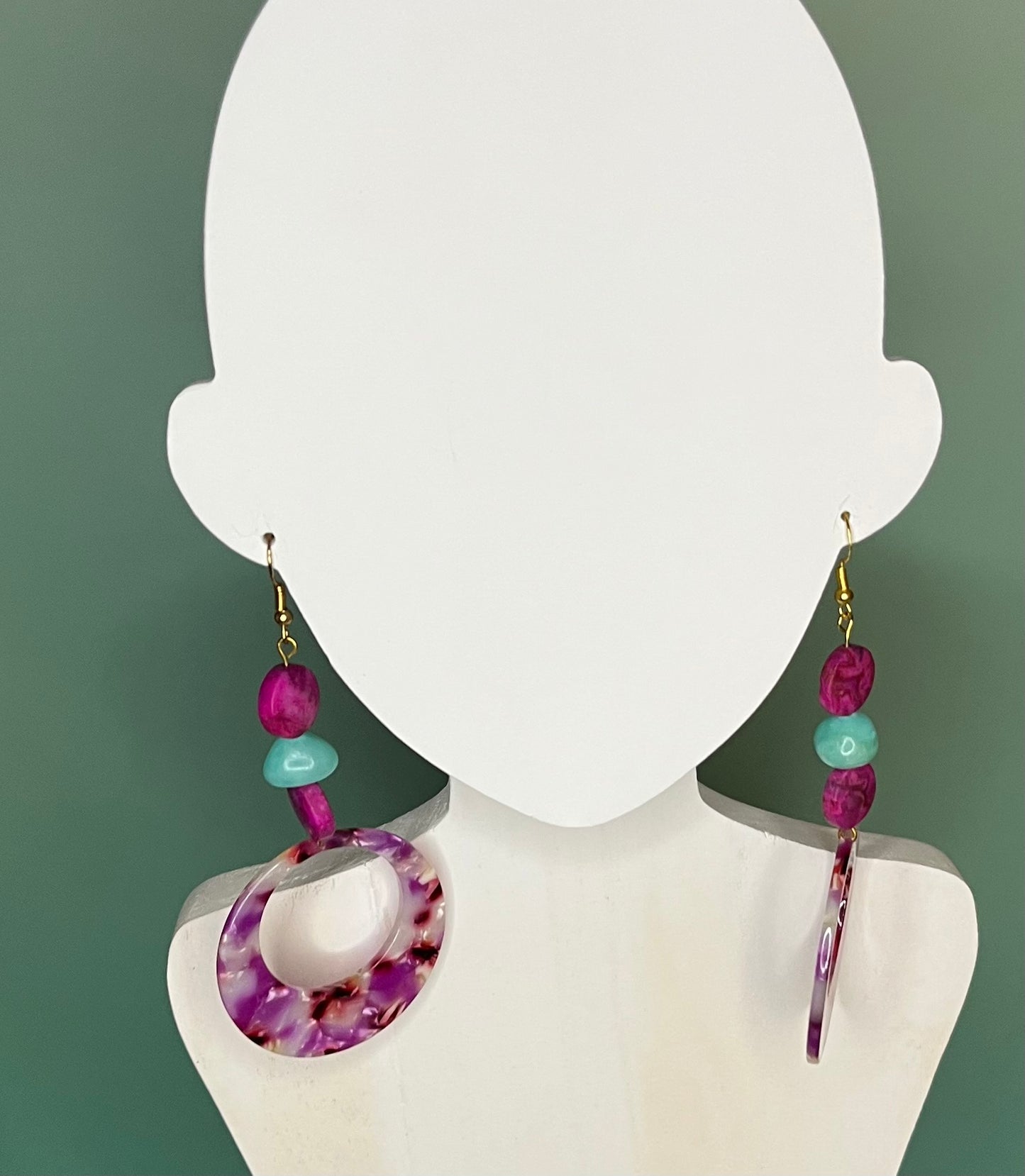 Pops of Pink Statement Earrings