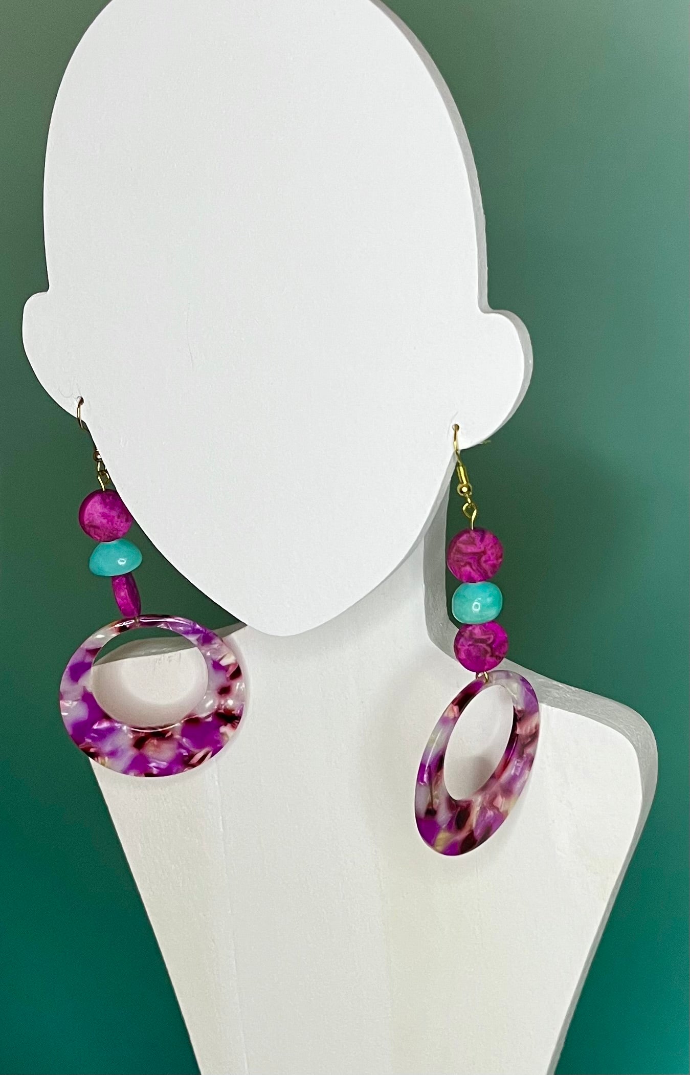 Pops of Pink Statement Earrings