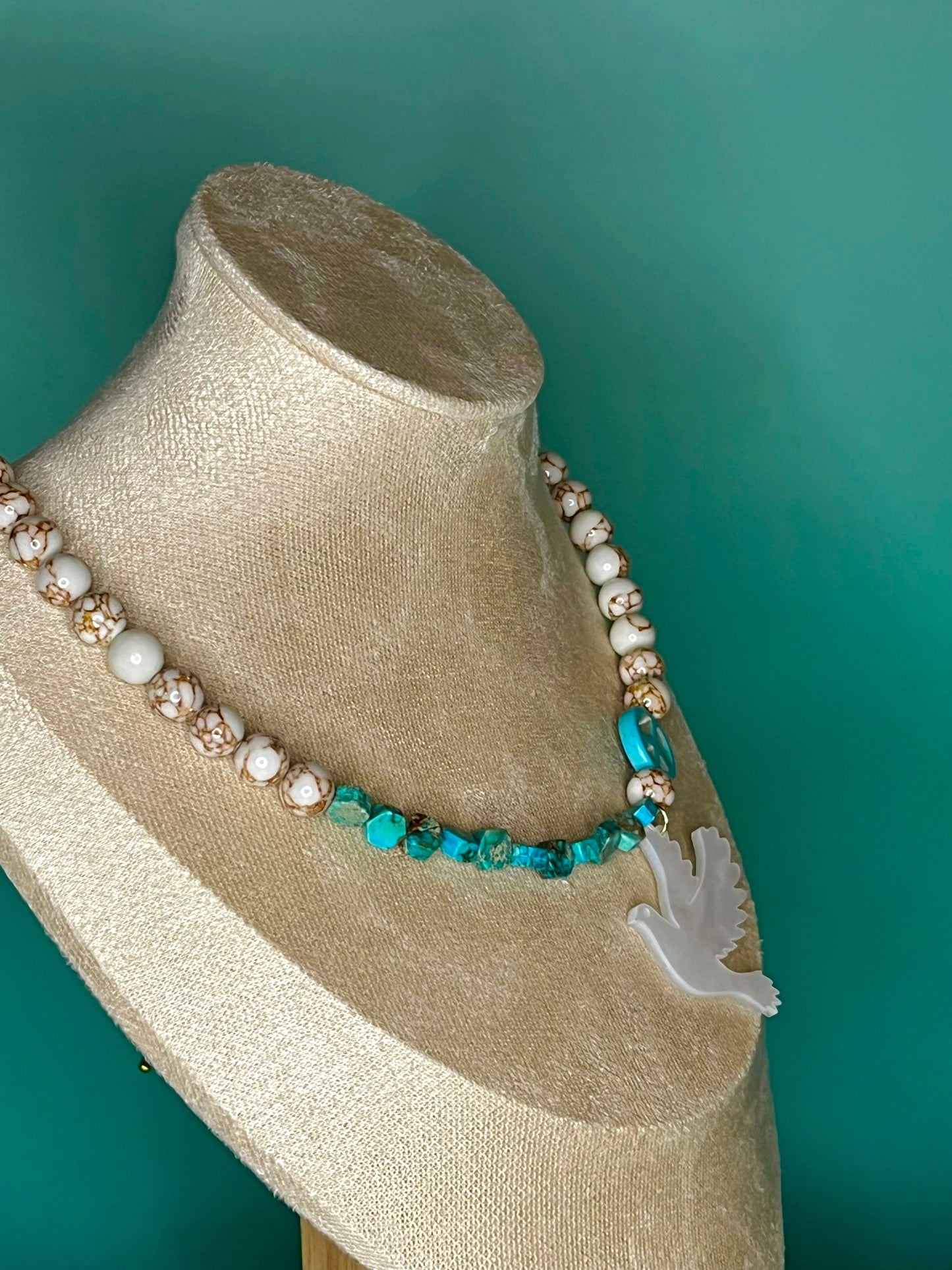 White Dove Necklace