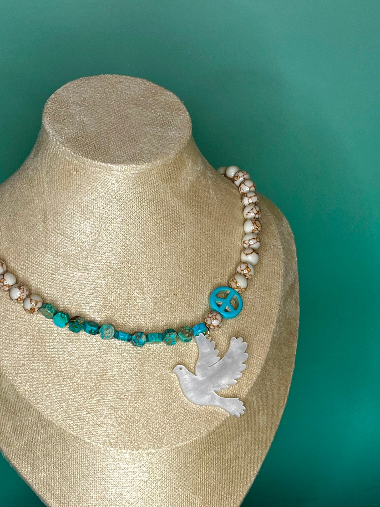 White Dove Necklace