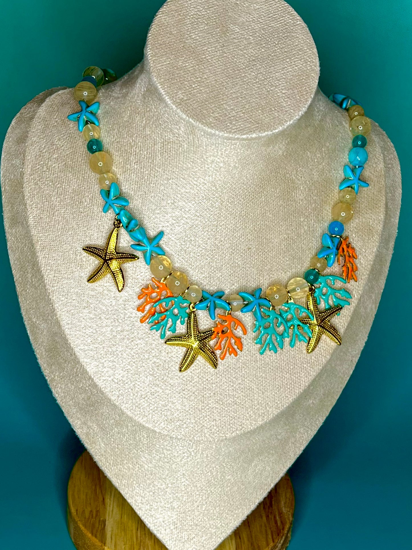 Citrine Starfish Necklace