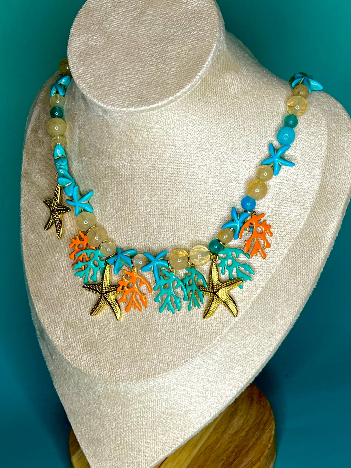 Citrine Starfish Necklace