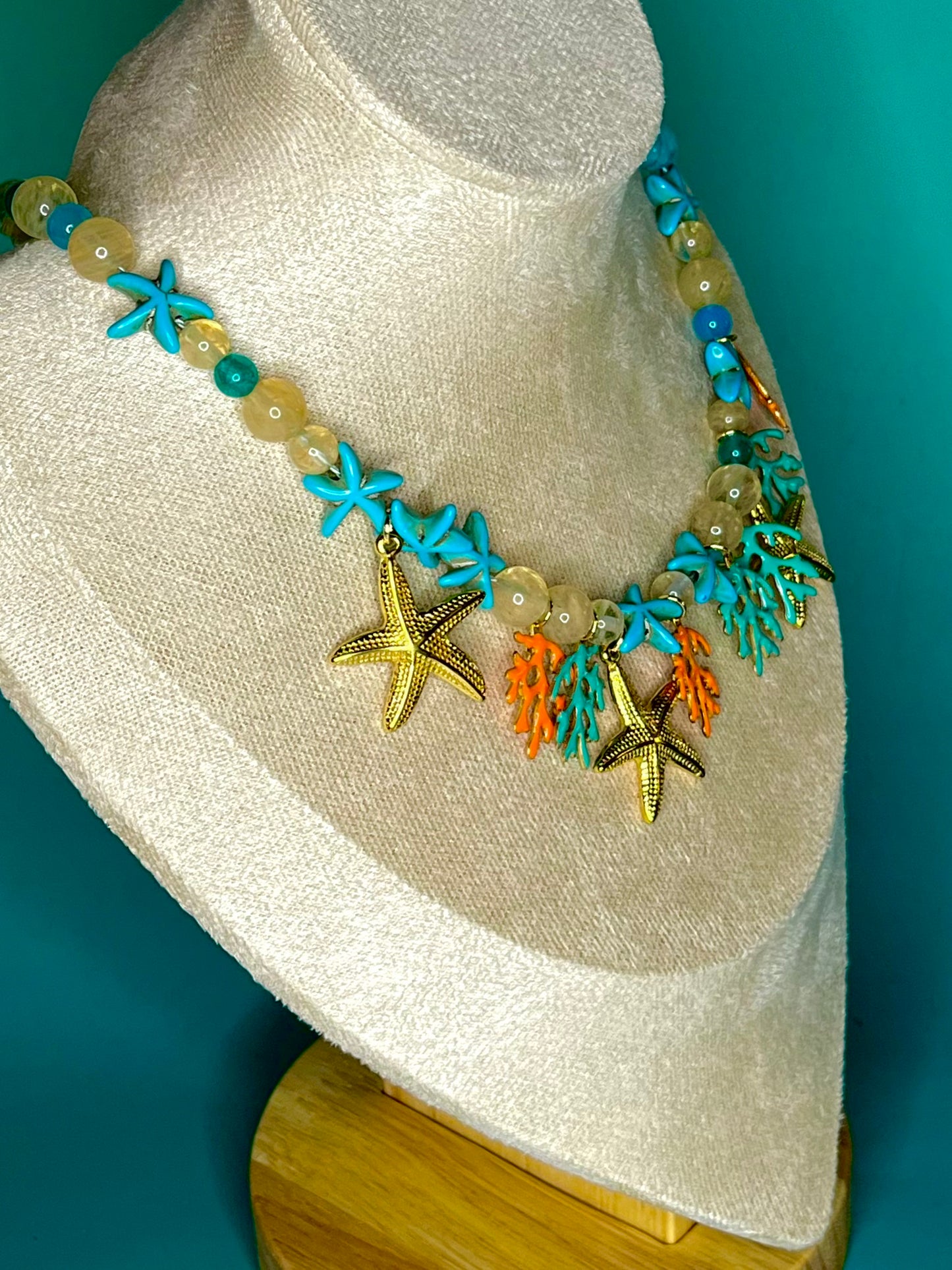 Citrine Starfish Necklace