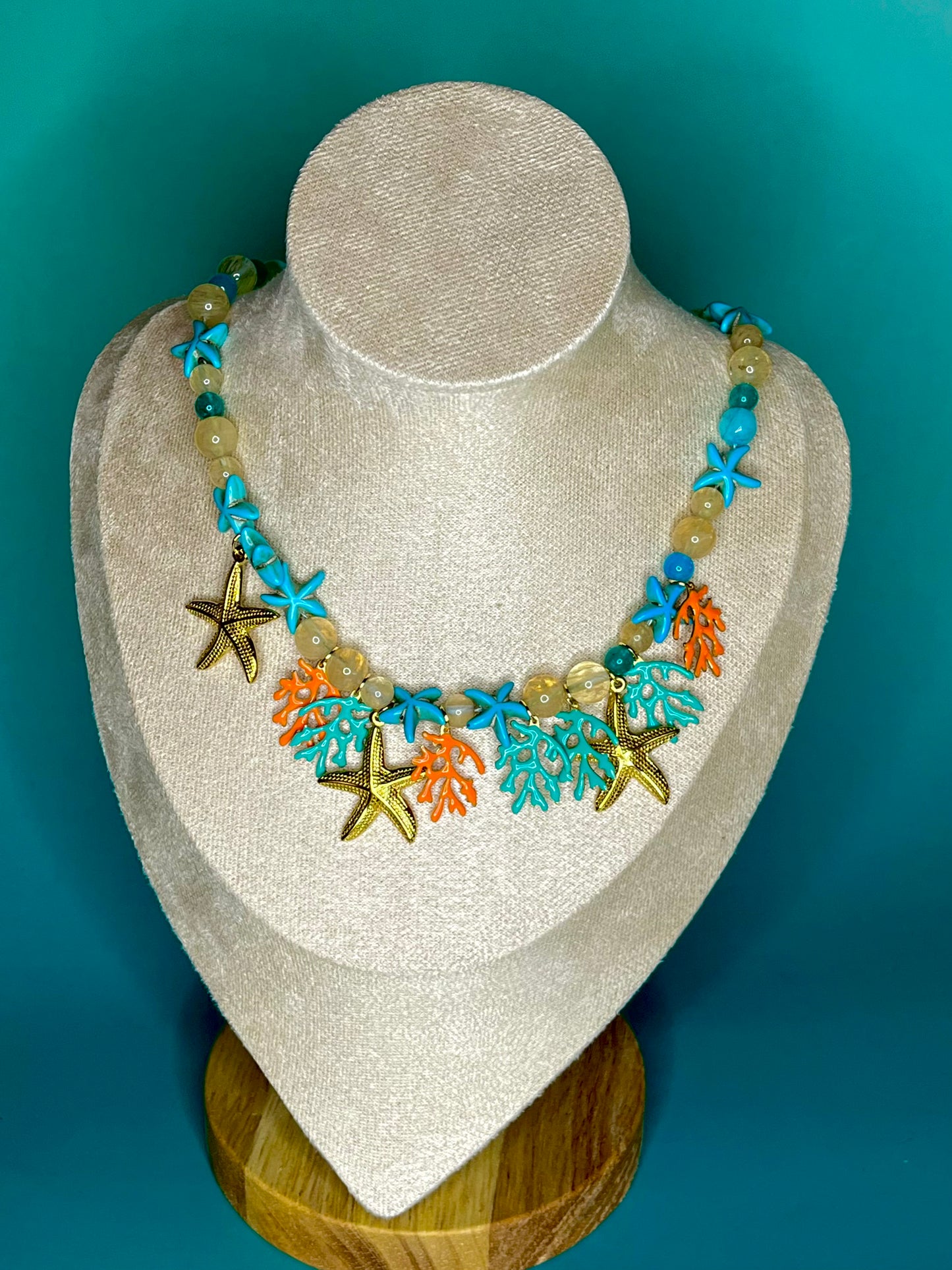 Citrine Starfish Necklace