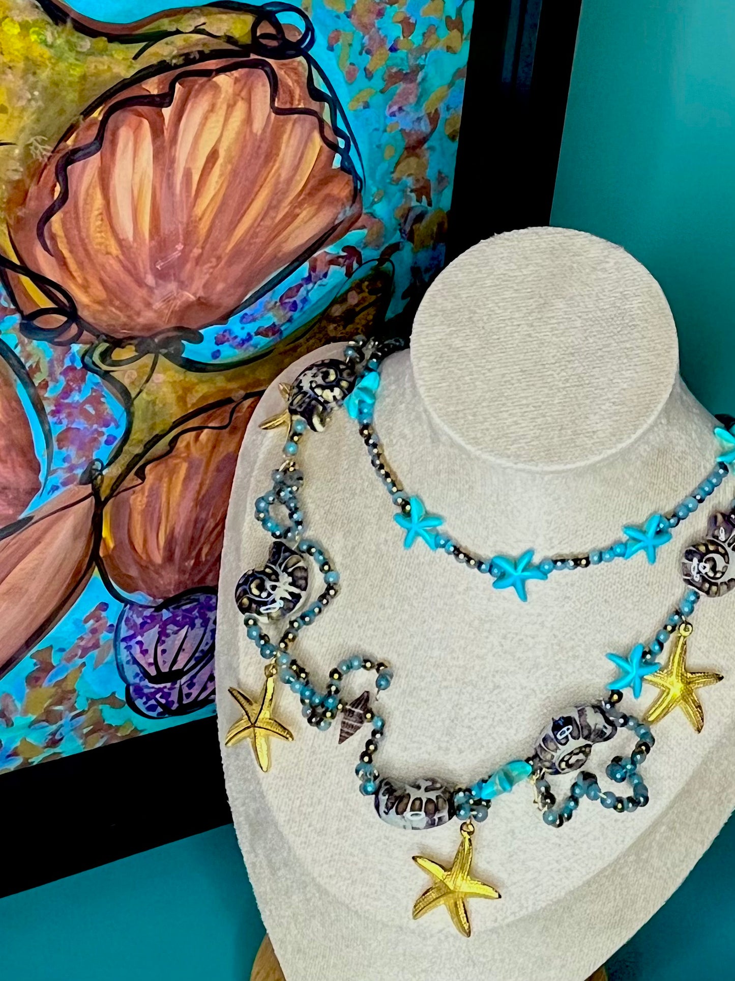 Blue Shoreline Necklace