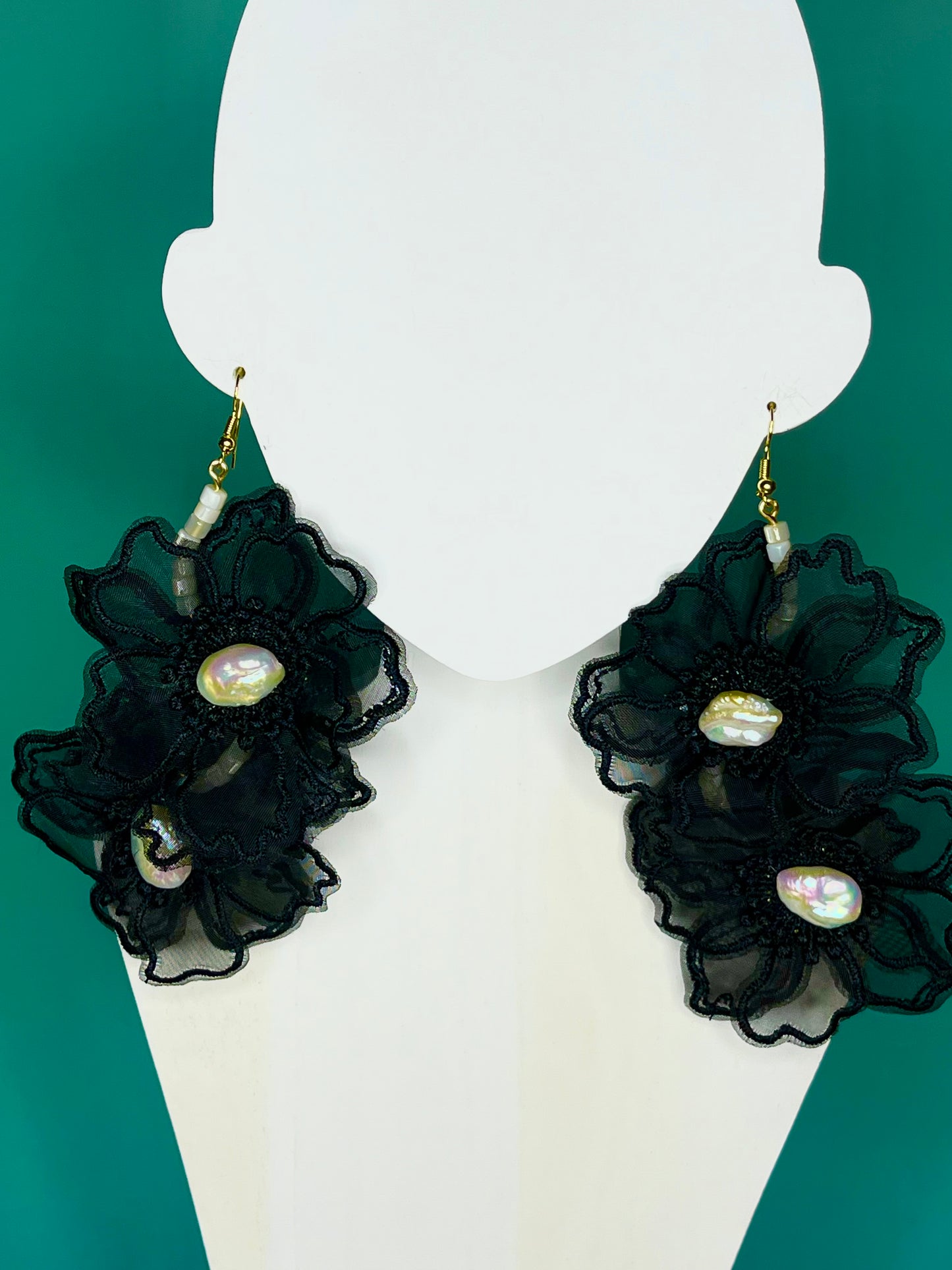 Black Poppies Earrings
