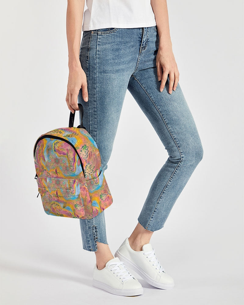 Around the world Mini Canvas Backpack