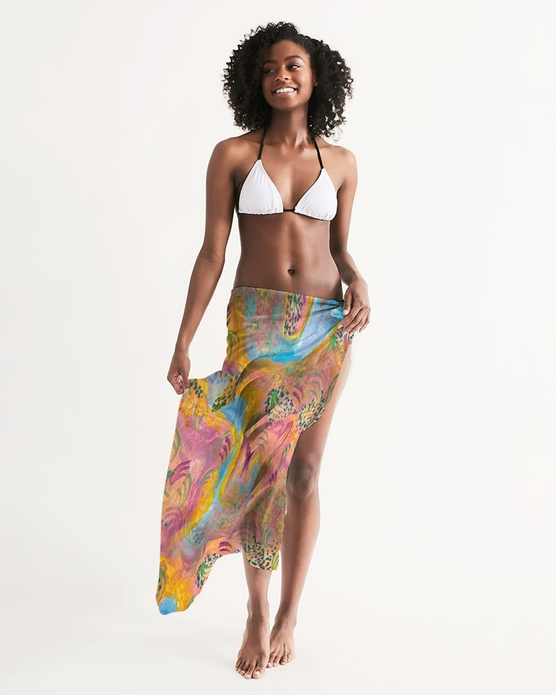 Around the world All-Over Print Swim Cover Up