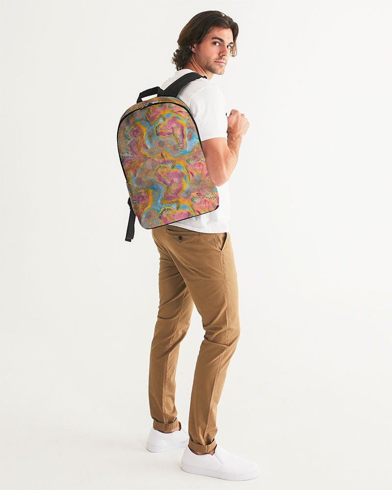 Around the world Large Backpack