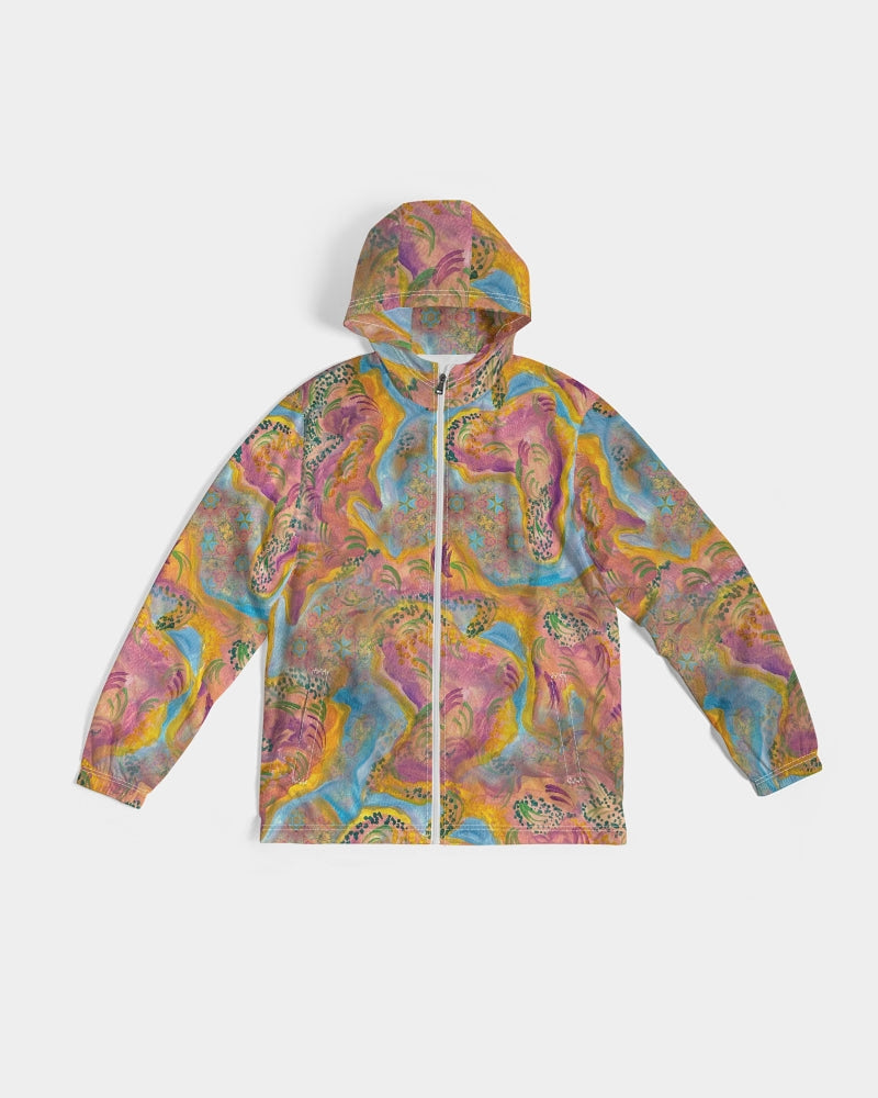 Around the world Men's All-Over Print Windbreaker