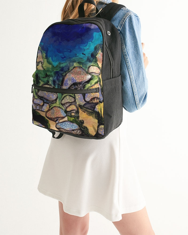 Mushrooms are Magic! Small Canvas Backpack