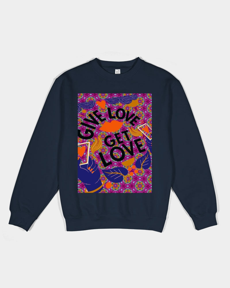 Give Love Unisex Premium Crewneck Sweatshirt | Lane Seven