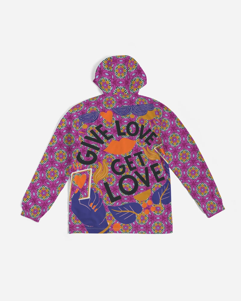Give Love Men's All-Over Print Windbreaker